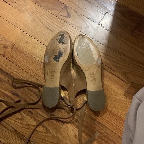 Sezane Tan Suede Women's Shoes - Picture 7 of 7